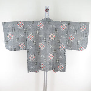 Wool Kimono Ensemble Haori Set Single Character Pattern Woje Pattern Casual Casual Kimono Kimono