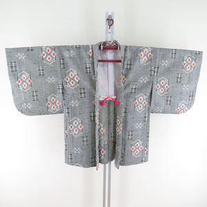 Wool Kimono Ensemble Haori Set Single Character Pattern Woje Pattern Casual Casual Kimono Kimono