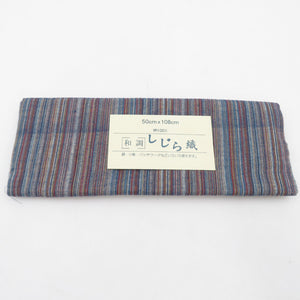 Hagile Shirura Weaving 50cm x 108cm Cotton 100 % Cotton Japanese Material Red Blue Striped Popular Bags, Accessories, and Patchwork