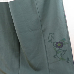 Visit arrival Yasuto Swatou Swatoupaki Flower Flower Green Lined Lined Collar Pure Collar Silk Star Railing