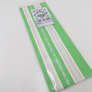 Hakata Ori is Katari Honjo Chikuzen Hakata Date Date Inoue Kinori Inoue Kinzen Yellow -Green Silk 100% Japanese Made of Japanese Date Date 230cm