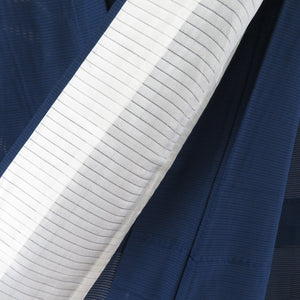 夏着物 単衣 絽 色無地 広衿 正絹 紺色 一つ紋 夏用 仕立て上がり 身丈158cm 美品