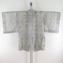 Load image into Gallery viewer, Kimono Court Summer Lace Coat Pure Silk Mud Dyeing Summer Cream X Mint X Mint Pure Silk 92cm Beautiful goods