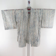 Load image into Gallery viewer, Kimono Court Summer Lace Coat Pure Silk Mud Dyeing Summer Cream X Mint X Mint Pure Silk 92cm Beautiful goods