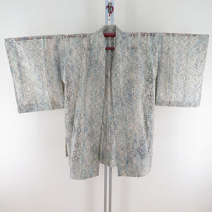 Kimono Court Summer Lace Coat Pure Silk Mud Dyeing Summer Cream X Mint X Mint Pure Silk 92cm Beautiful goods