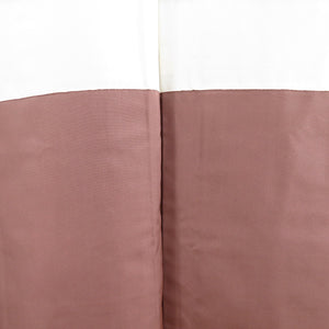 紬 着物 流水に十字絣 茶色ｘオレンジ色 袷 広衿 カジュアル 仕立て上がり着物 身丈160cm 美品