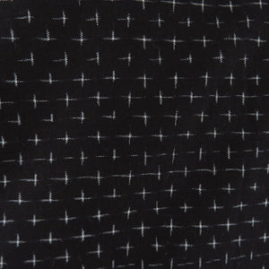羽織 アンティーク 木綿 紺黒色 十字絣 袷 昭和レトロ 身丈79cm