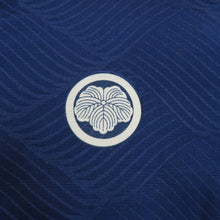 Load image into Gallery viewer, Children&#39;s kimono boy kids for children one body set 5 crest blue x beige -colored pure silk formal hawks in a cramatic kimono boy 753 celebration