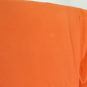子供着物 女の子用 一つ身 オレンジ色ｘ白色 ぼかし 2点セット 襦袢付き 正絹 花鳥文様 フォーマル 女児 七五三 祝着 子供きもの  身丈98.5cm