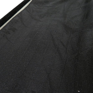 帯締め・帯揚げセット 喪服用 冬用・夏用 ２点セット 正絹 平組紐 黒色 絹100% 和装小物