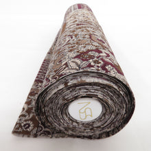 Load image into Gallery viewer, SOANATURE Soa Nature Kimono New Materials Fissure Sarafun Komon Shaku Shaku Purple Brown Women&#39;s Kimono Fabric Length 1250cm