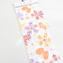 Load image into Gallery viewer, XMISS Kisumi Yukata Flowers and Butterfly Pattern White White White Elephant 100 % Cotton Red Plum Summer Yukata Summer Festival Fireworks Day 165cm