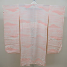 画像をギャラリービューアに読み込む, 襦袢 振袖用 長襦袢 広衿 半衿付き ピンク 正絹 袖無双 仕立て上がり 身丈130.5cm