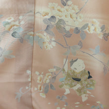 Load image into Gallery viewer, Visit arrivals Tentative picture feather unbroken goods Pure silk cherry blossoms on the cherry blossoms Karako eight hanging semi -formal kimonos