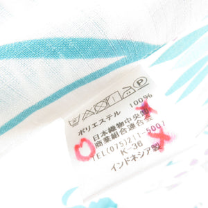Summer kimono Komon Kimonu Kimono Kikuakusa sentence White Character Bee Bee Collar F Size polyester 100 % Casual Summer Numbers 165cm