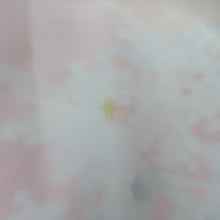 Load image into Gallery viewer, Children&#39;s kimono girl for girls 1 body 2 -piece set Orange x White colored fibro fiber plum and fan statement pattern formal girl Shichigosan celebration Children&#39;s height 93.5cm beautiful goods