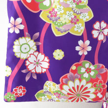 Load image into Gallery viewer, Summer kimono Komon Washable kimono Single garment to the flower pattern purple bee collar F size polyester 100 % Casual Numbers