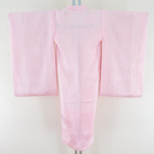 Load image into Gallery viewer, Children&#39;s kimono Kimono Single Women One Pink Color Shiraku crane with a string with a string for children