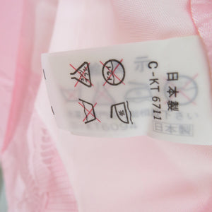 Children's kimono Kimono Single Women One Pink Color Shiraku crane with a string with a string for children