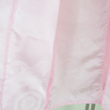 画像をギャラリービューアに読み込む, 子供着物 襦袢単品 女の子用 四つ身 ピンク色 鶴地文 女児 七五三 祝着 子供きもの用じゅばん 身丈96.5cm
