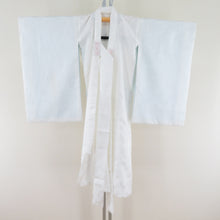 Load image into Gallery viewer, Children&#39;s kimono Kimono Single Boys White x Light blue polyester String with string with string and cranchy bungeon children