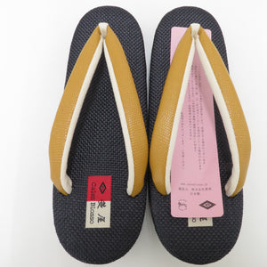 Calen Blosso Karen Blosso Sandbody Cafe Rishiya Karen Blosso Calen Blosso M size 22.5-23.5cm adaptation Navy x Mustard Yellow Casual Footwear Japan Beauty