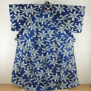 Summer kimono Komon Kimon Washing Kimono Mai Shiraishi Mai Shiraishi Nogizaka46 Polka Dota pattern Blue x Cream Color Bachi collar 100 % Casual Summer Numbers 163cm Beautiful goods