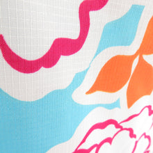 Load image into Gallery viewer, Summer kimono Komon Washable kimono Single bean paste peony -like light blue bee collar F size polyester 100 % casual summer height 163cm