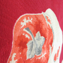 Load image into Gallery viewer, Haori Antique Red x White Plum Pattern Kimono Retro Taisho Romance 76cm