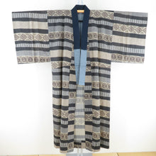 Load image into Gallery viewer, Waller for wool men&#39;s side striped sentence brown single garment long undergarment Casual men&#39;s kimono 137cm