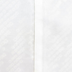 羽織 絞り 道行コート 渦巻き模様 青色ｘ白色  正絹 和装コート 身丈84cm 美品