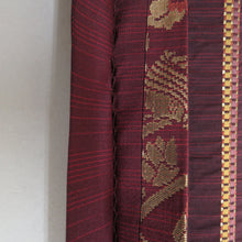 Load image into Gallery viewer, Bagist Zabi Sugaro Back Obi Point Egyptian Red Purple Red Purchased Pure Silk Kinjin Kimono Length 432cm Beautiful goods