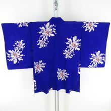 Load image into Gallery viewer, Haori Antique Flower Pattern Dye Point Silk Purple Retro Taisho Roman Kimono Court 86cm