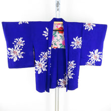 Load image into Gallery viewer, Haori Antique Flower Pattern Dye Point Silk Purple Retro Taisho Roman Kimono Court 86cm