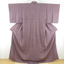 Load image into Gallery viewer, Komon Edo Komon Purple Purple Silk Pure Silk Pure Silk Back Collar Crestless Tailoring Light 161cm