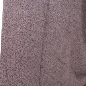 小紋 江戸小紋 紫色 共八掛 正絹 袷 バチ衿 紋無し 仕立て上がり 身丈161cm