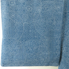 Load image into Gallery viewer, Komon Edo Komon Blue round Flower Silk, Lined Bee Bee Collar Crestless Tailor