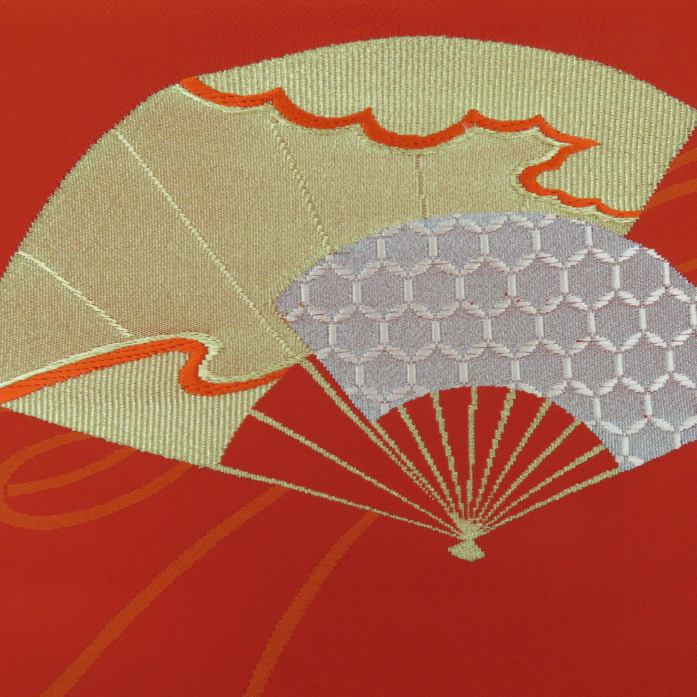 名古屋帯 名古屋帯セット 3点セット 紅葉文様 扇子文様 青海波