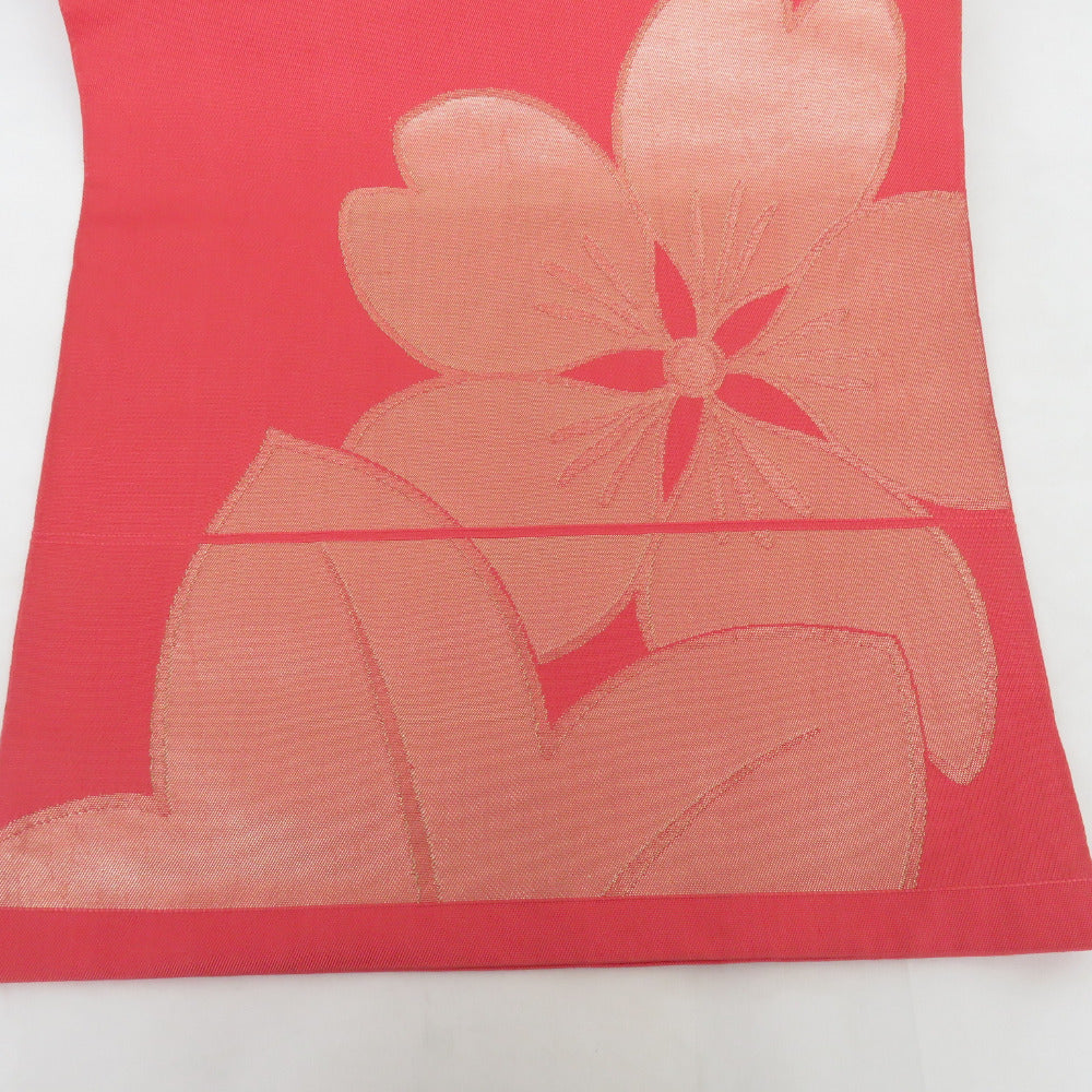 綾袋帯【新品・仕立て上がり】正絹 袋帯 フォーマル 薄いピンク 雪輪 古典 b69