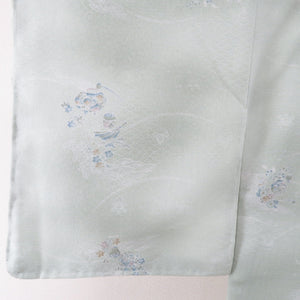 Komon Washing kimono with a lined vase floral pattern light green wide collar polyester 100 % Casual Casual height 158cm beautiful goods