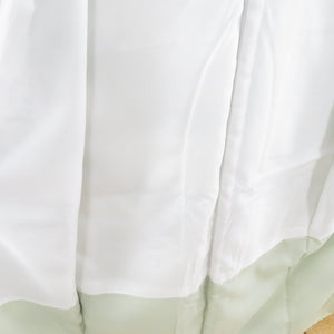 小紋 洗える着物 袷 壺に花柄 薄緑色 広衿 ポリエステル100％ カジュアル 身丈158cm 美品