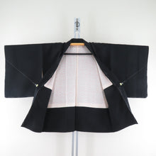 Load image into Gallery viewer, Haori Flower Collection Pure Silk Black x Red Kimono Studio 79cm