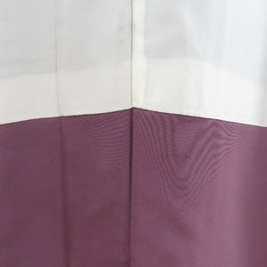 色無地 正絹 古代紫色 袷 広衿 一つ紋 セミフォーマル 仕立て上がり着物 身丈153cm