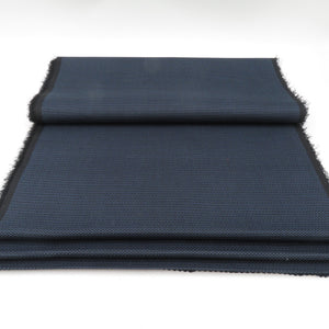 反物 特選大島絣 男性用 紺ｘ青 ワイドサイズ 正絹 未仕立て  長さ2350cm 美品