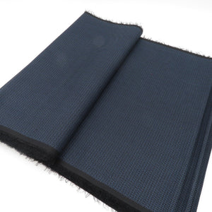 反物 特選大島絣 男性用 紺ｘ青 ワイドサイズ 正絹 未仕立て  長さ2350cm 美品