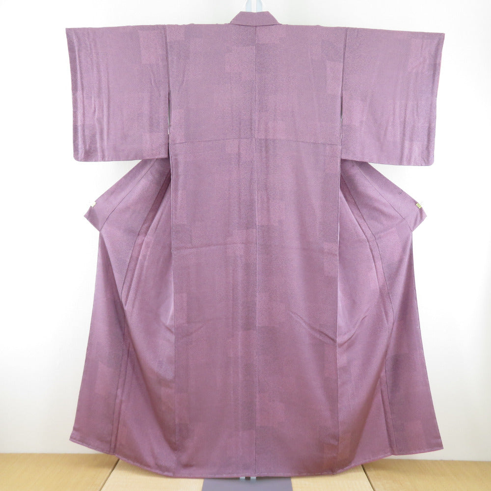 Komon Edo Komon Pattern Writer Light reddish purple silk, lined Bee collar crestless tailored