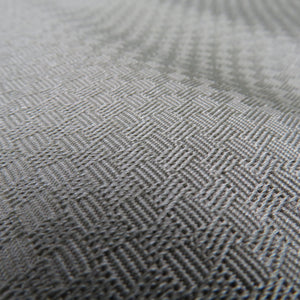 半幅帯 リバーシブル半巾帯 ポリエステル 七宝模様 若芽色 小袋帯 長尺帯 仕立て上がり 日本製 長さ404cm