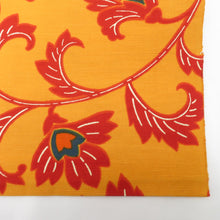 Load image into Gallery viewer, Nagoya Obi Obika Ohana Orange Orange x Rokurakushi 8 -inch pure silk tailoring kimono Casual Casual Length 357cm