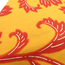 Load image into Gallery viewer, Nagoya Obi Obika Ohana Orange Orange x Rokurakushi 8 -inch pure silk tailoring kimono Casual Casual Length 357cm