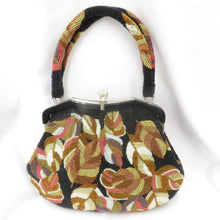 Load image into Gallery viewer, Japanese Bag Beads Bag Black Handbag Kimono Back Western Western Western -style accessories